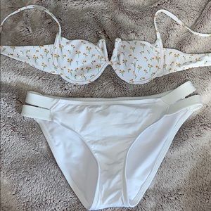 White bikini set